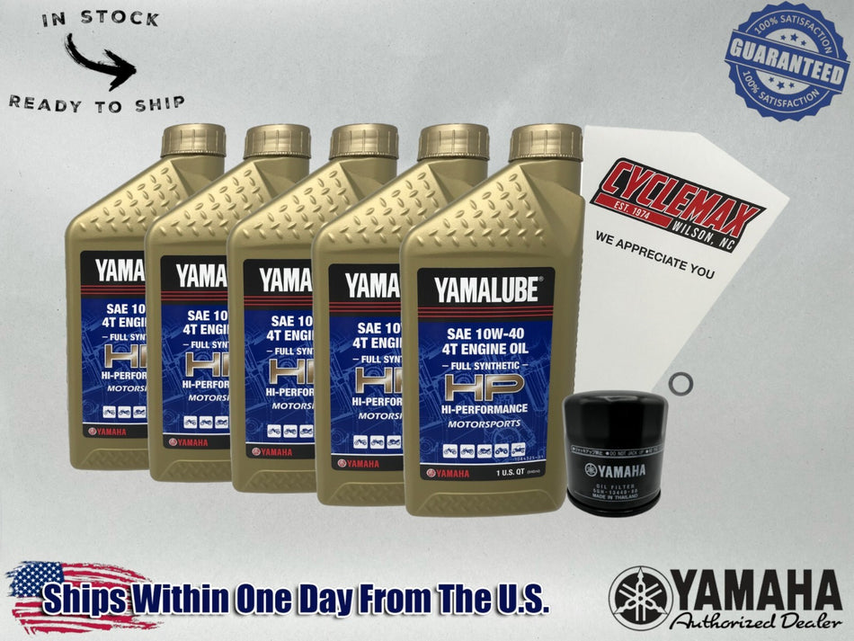 Full-Synthetic Yamalube Oil Change Kit fits 2014-2025 Yamaha BOLT