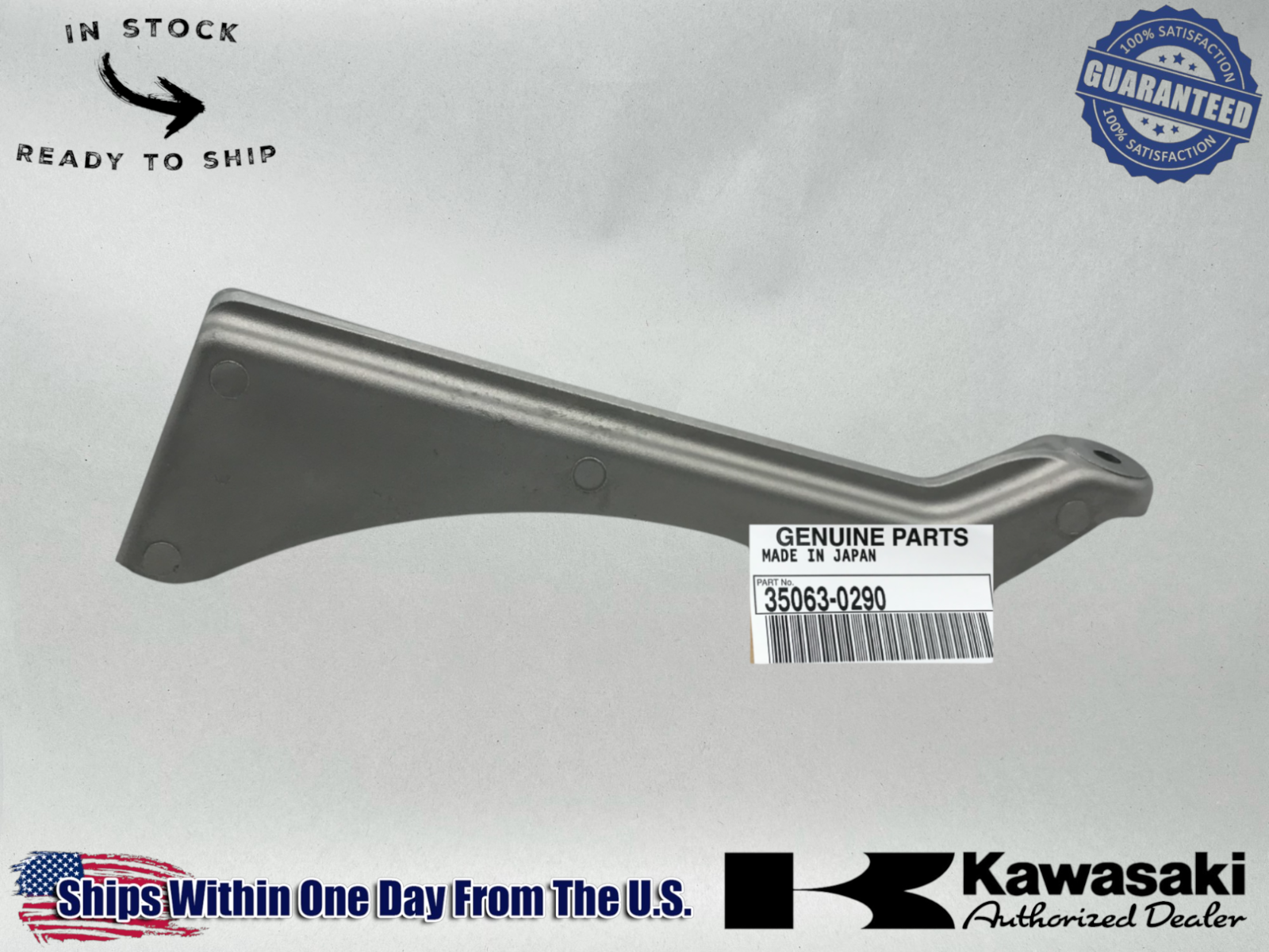 Kawasaki OEM 08-14 KAWASAKI KFX450 KFX450R LT FENDER BRACKET STAY 35063-0290