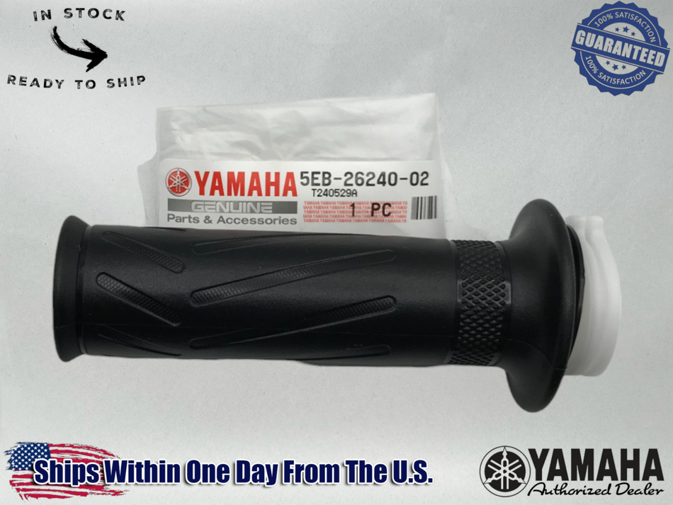 Yamaha OEM 1999-02 YZF-R6 YZFR6 R6 RH THROTTLE TUBE W/ GRIP 5EB-26240-02-00