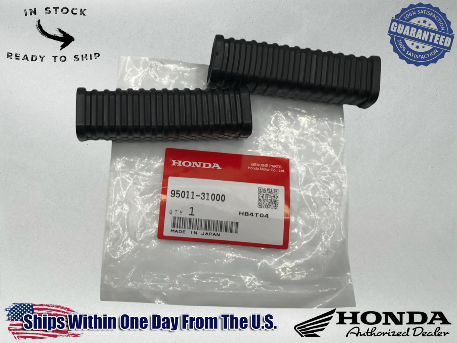 Honda Genuine OEM 2 -PILLION STEP RUBBER REAR FOOT PEG Z50 CT90 S90 95011-31000 