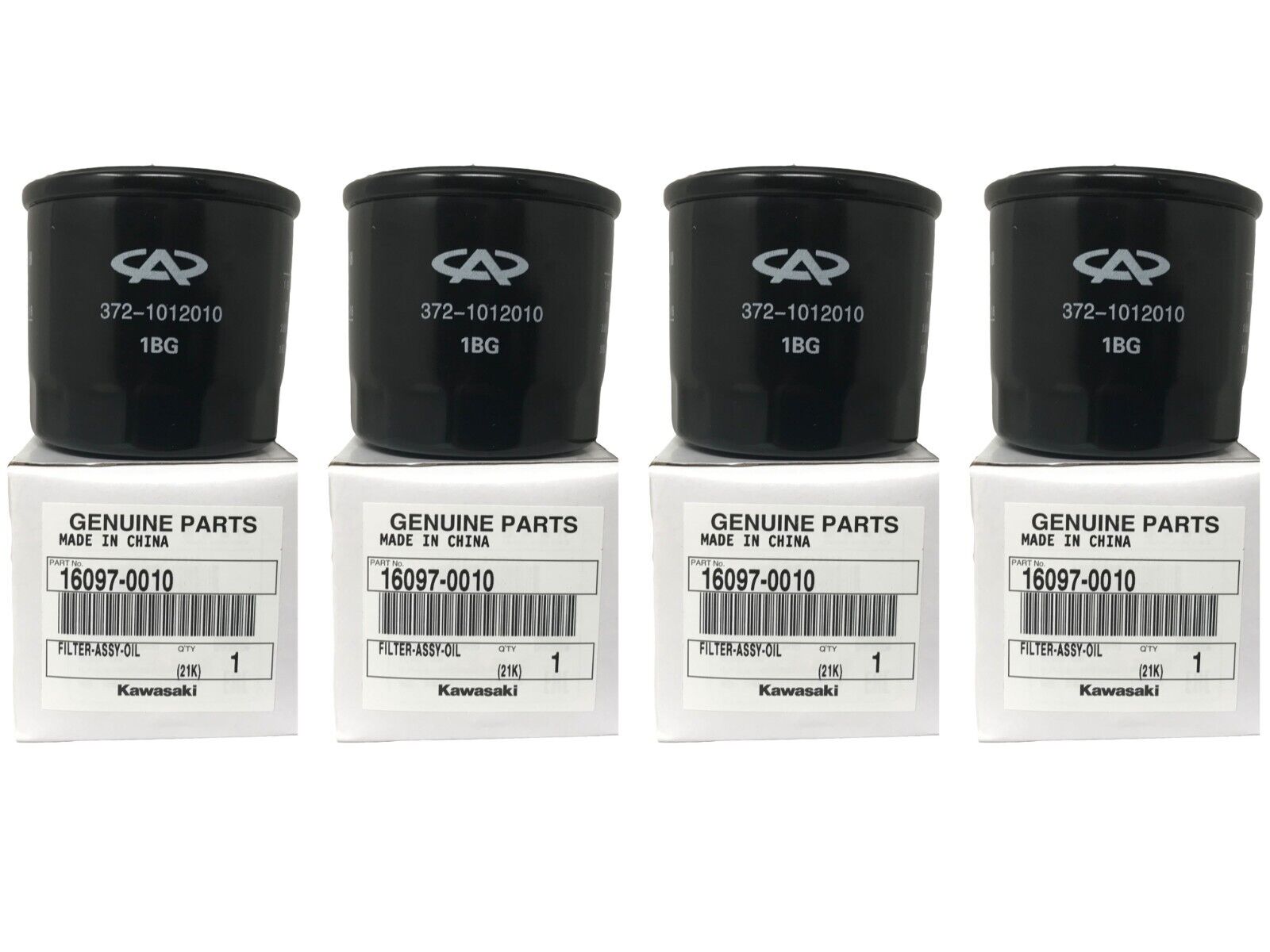 4 Pack Kawasaki OEM Replacement Oil Filter 16097-0010