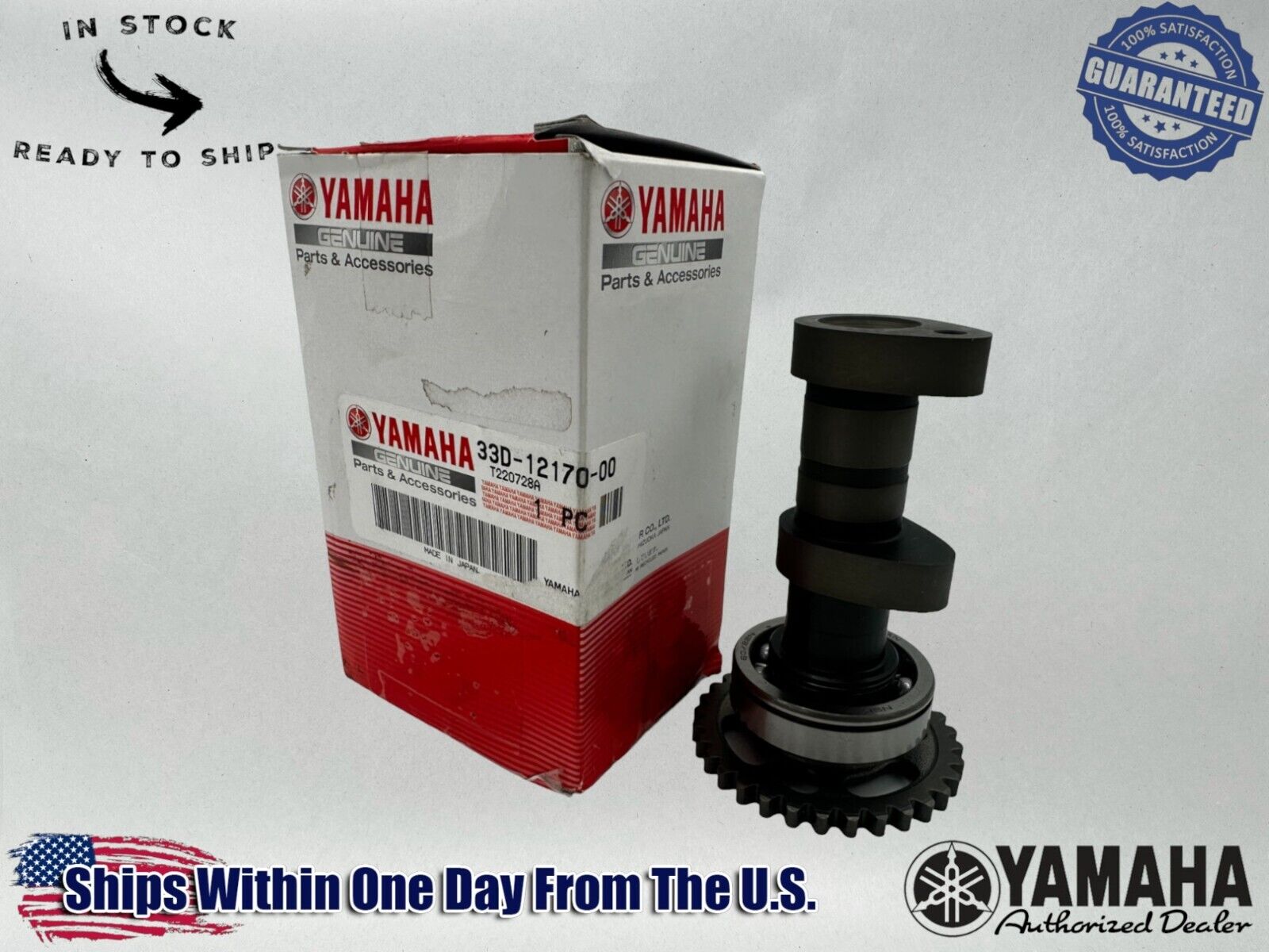 Yamaha Genuine OEM Authentic Camshaft Assembly 33D-12170-00-00