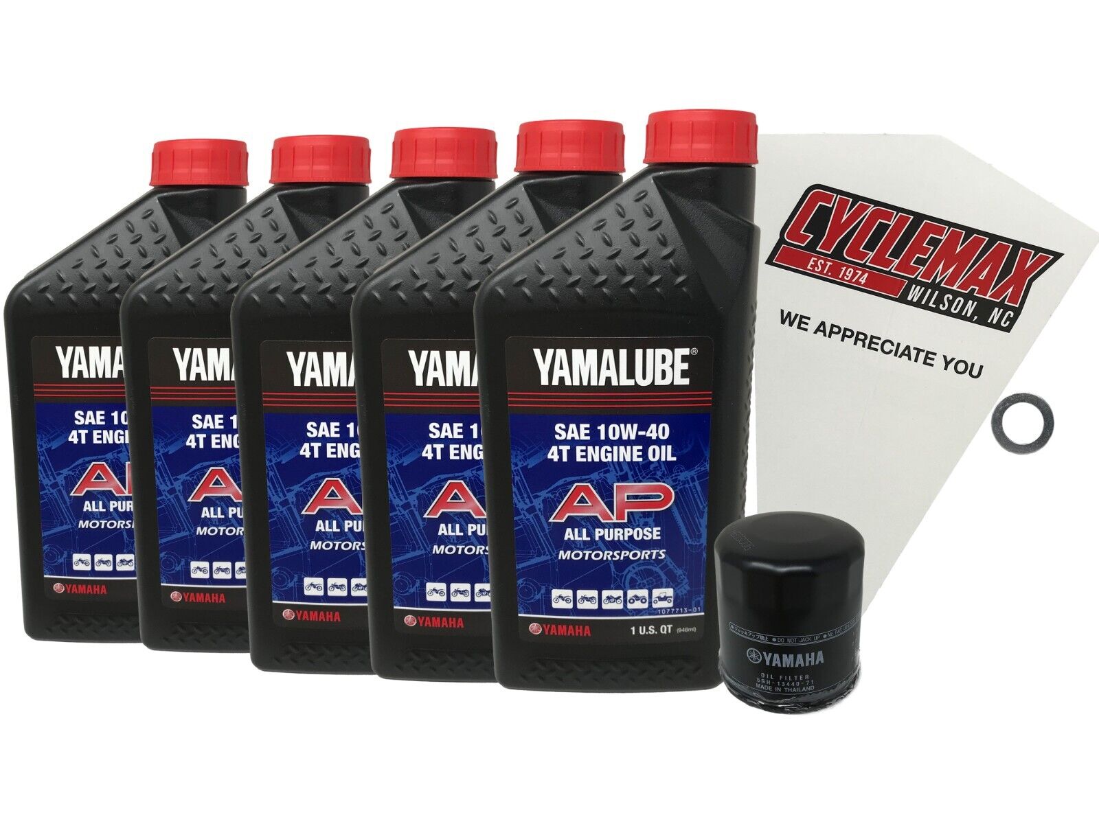 Cyclemax Genuine OEM 2011-2020 Yamaha VMAX VMX17 Oil Change Kit