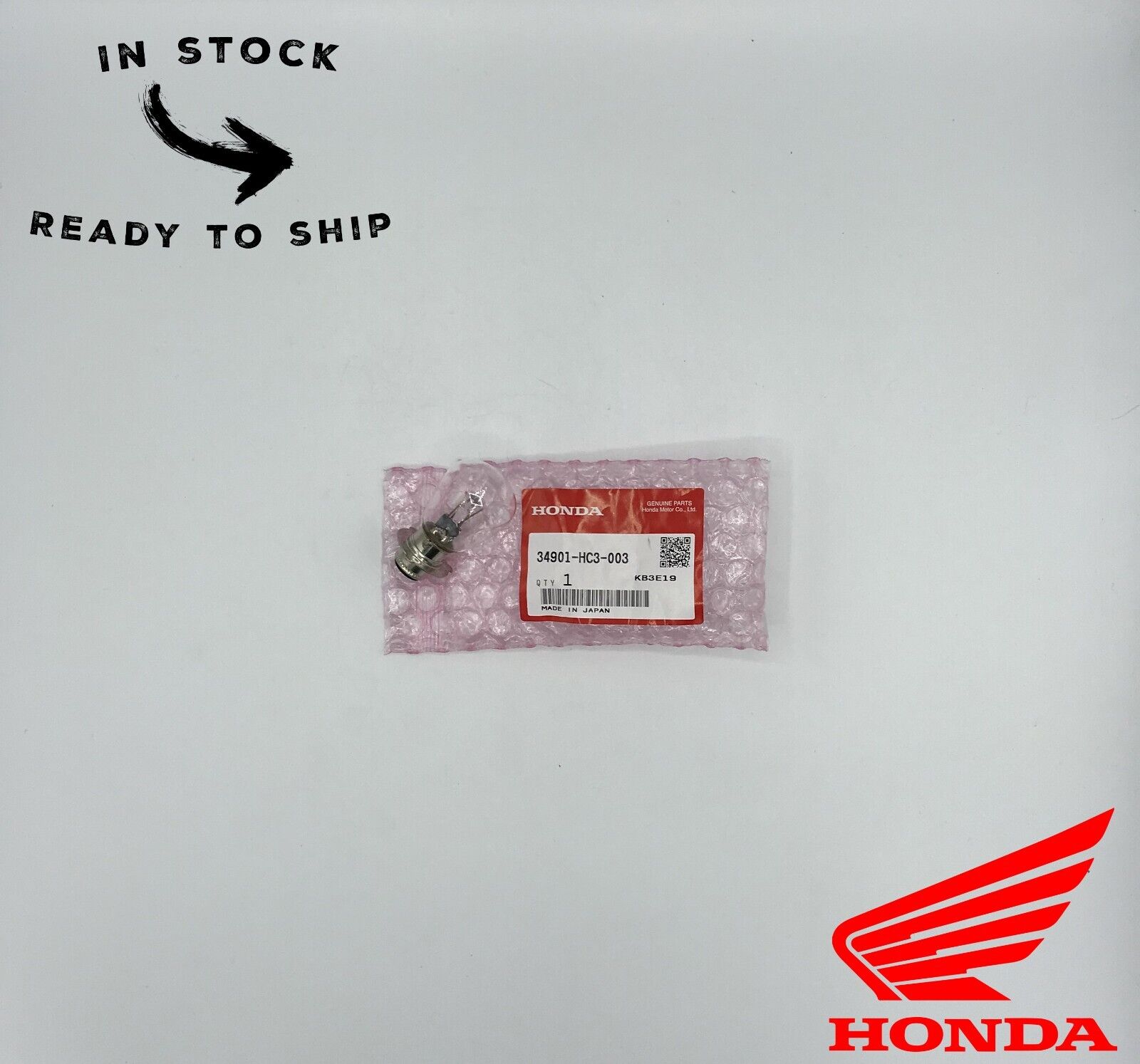 Genuine OEM Honda Stanley Headlight Bulb 12V 45W 34901-HC3-003