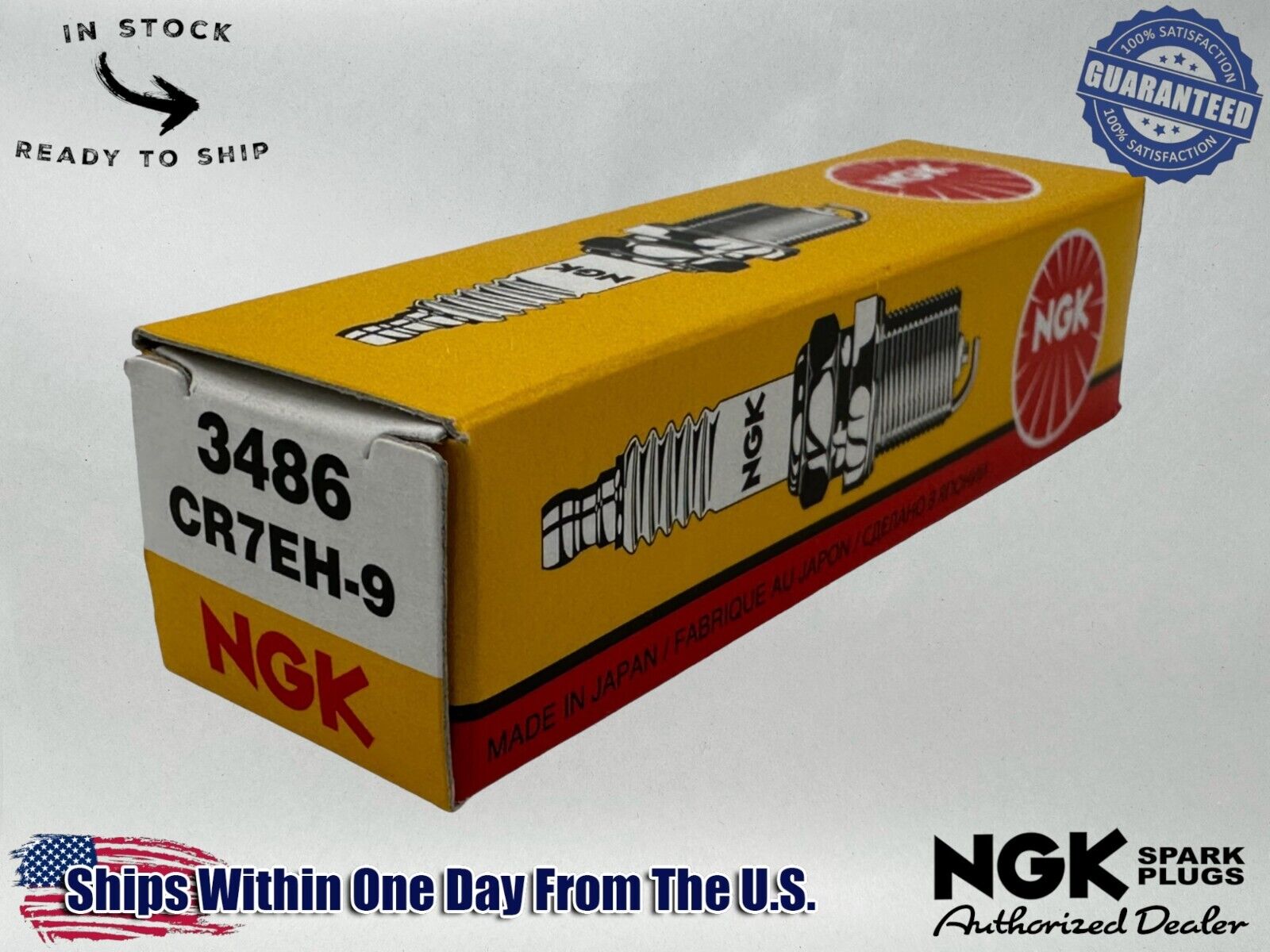 NGK Genuine OEM Authentic Spark Plug CR7EH-9