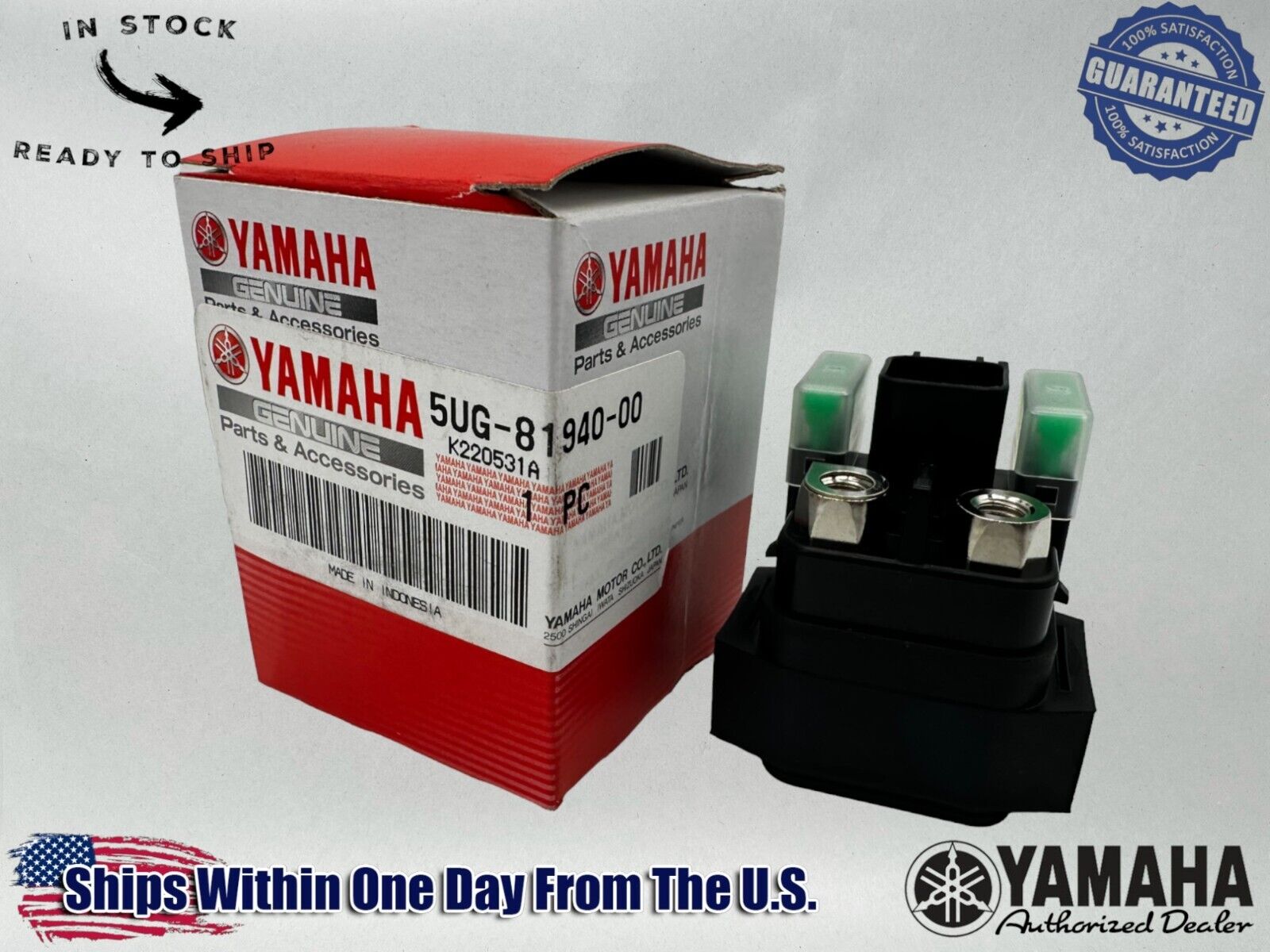 Yamaha Genuine OEM Authentic Starter Relay Assembly 5UG-81940-00-00