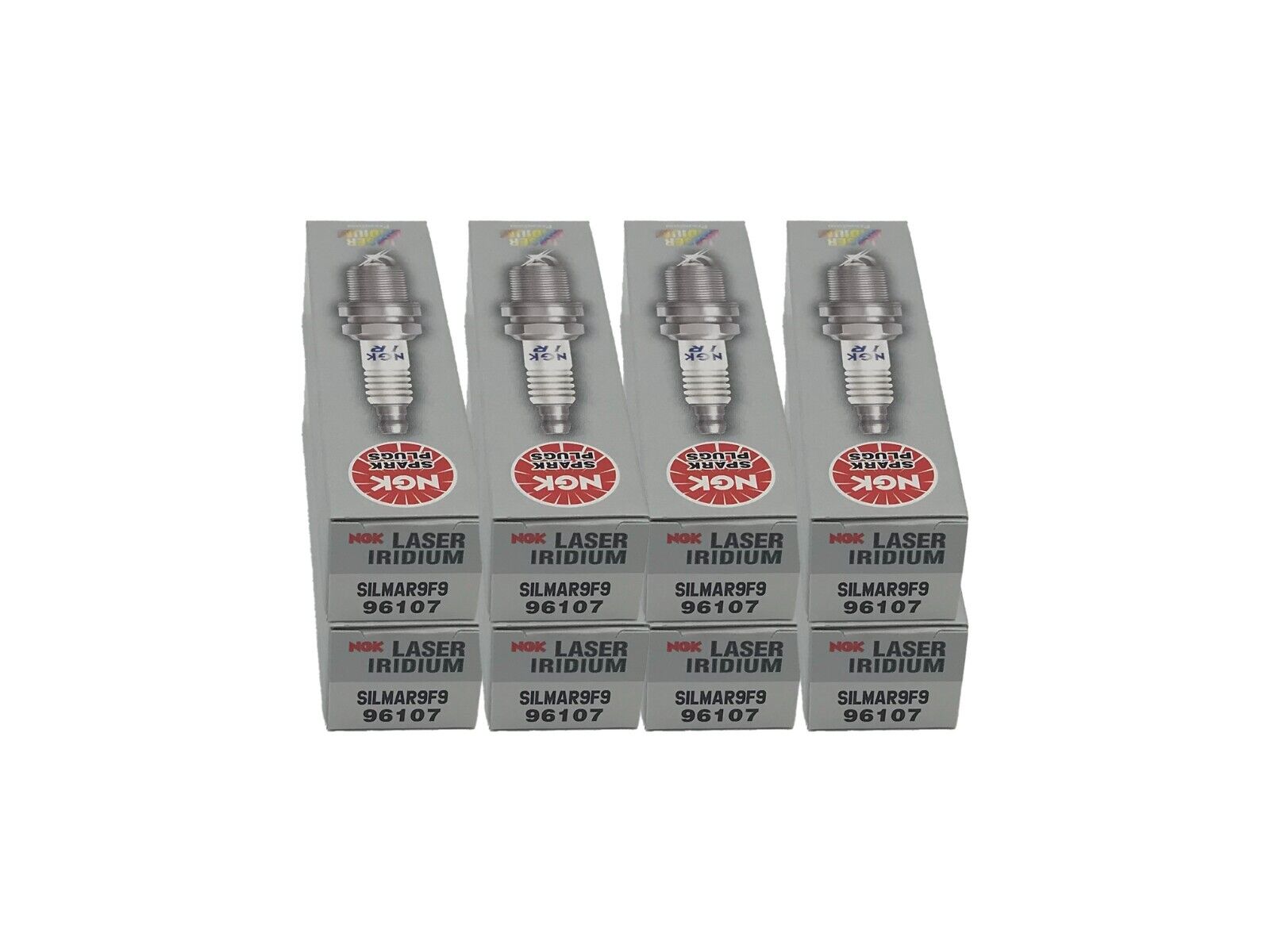 NGK Laser Iridium Spark Plug SILMAR9F9- 8 PACK