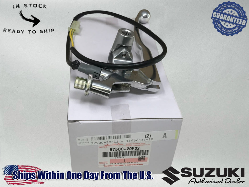 Suzuki OEM LT SIDE CLUTCH / PERCH LEVER ASSEMBLY 2005-24 DRZ400S 57500-29F32