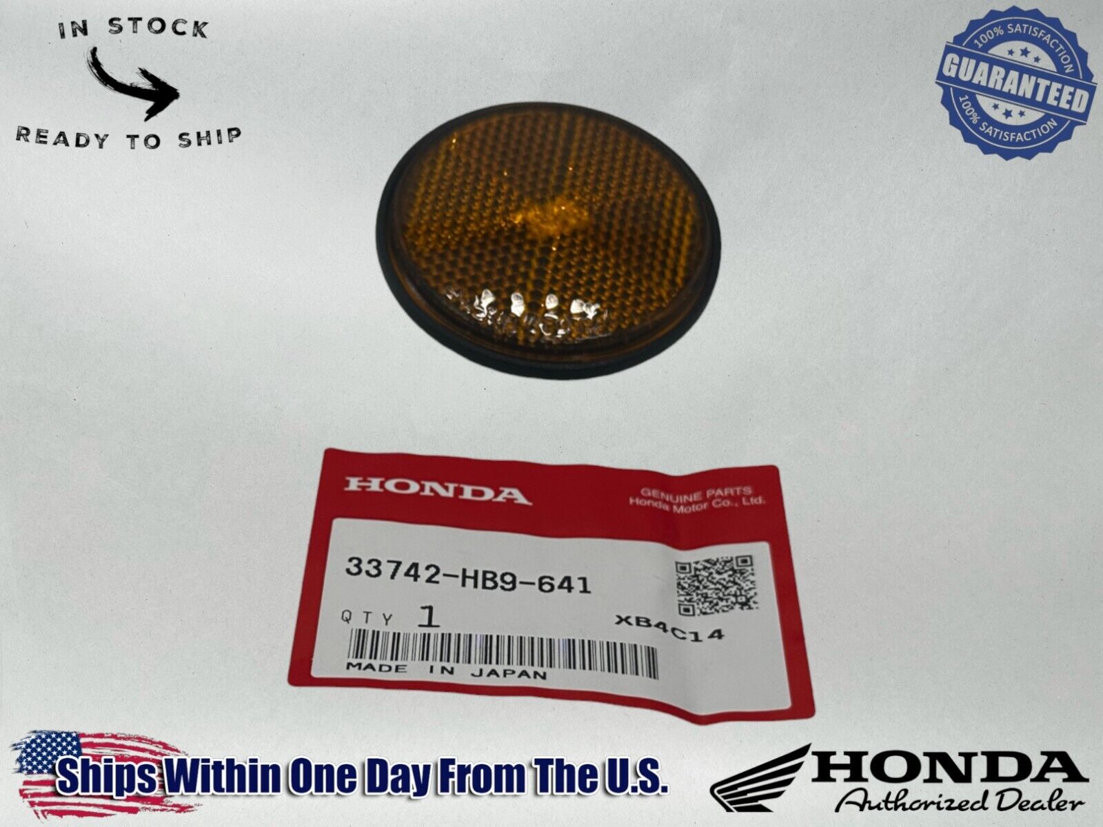 Honda Genuine OEM Authentic Reflector FR 33742-hb9-641