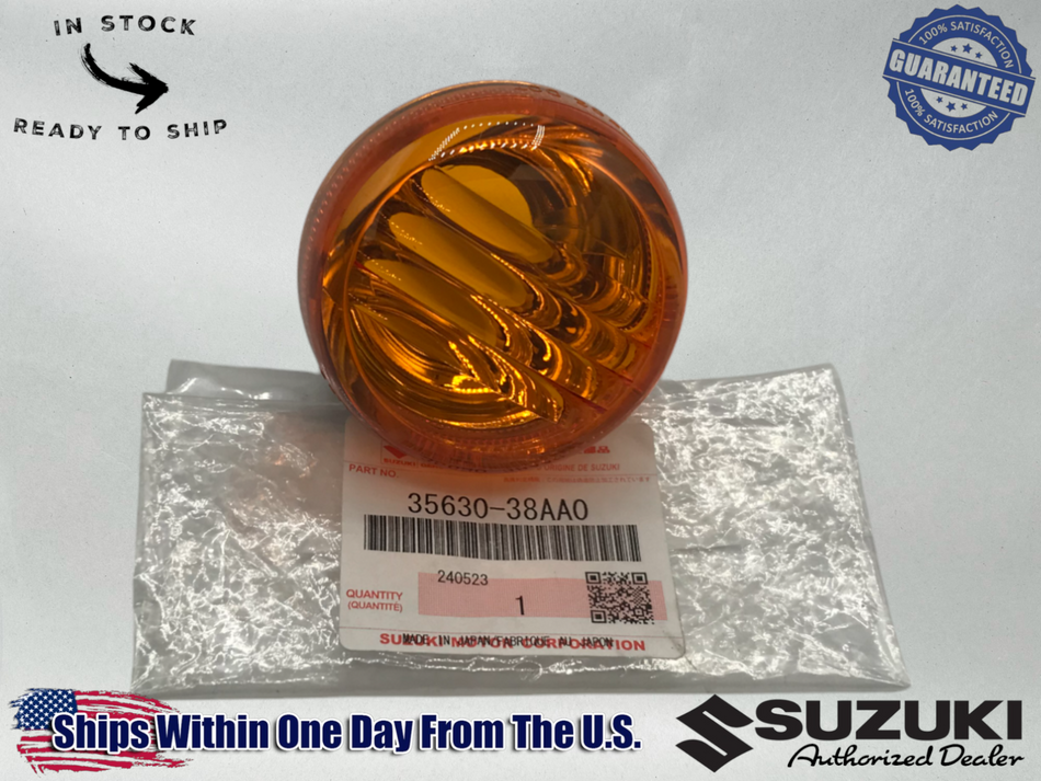 Suzuki OEM M109R M90 M50 C50 C50T FRONT LH LT TURN SIGNAL LENS 35630-38AA0