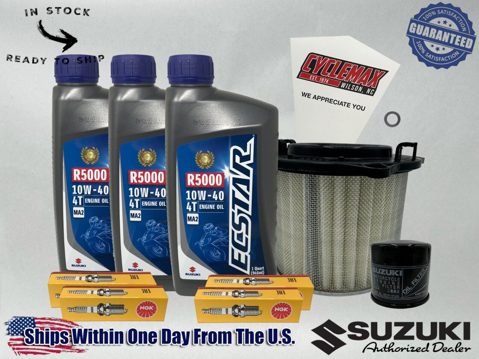 Cyclemax Standard Ecstar R5000 Tune-Up Kit fits 1988-1996 Suzuki GSX600