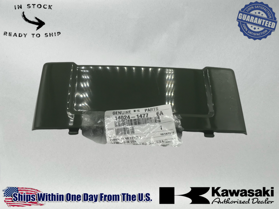 Kawasaki OEM Rear Fender Cover 14024-1477-6A- (2016-25) Mule PRO-DXT, DX Diesel