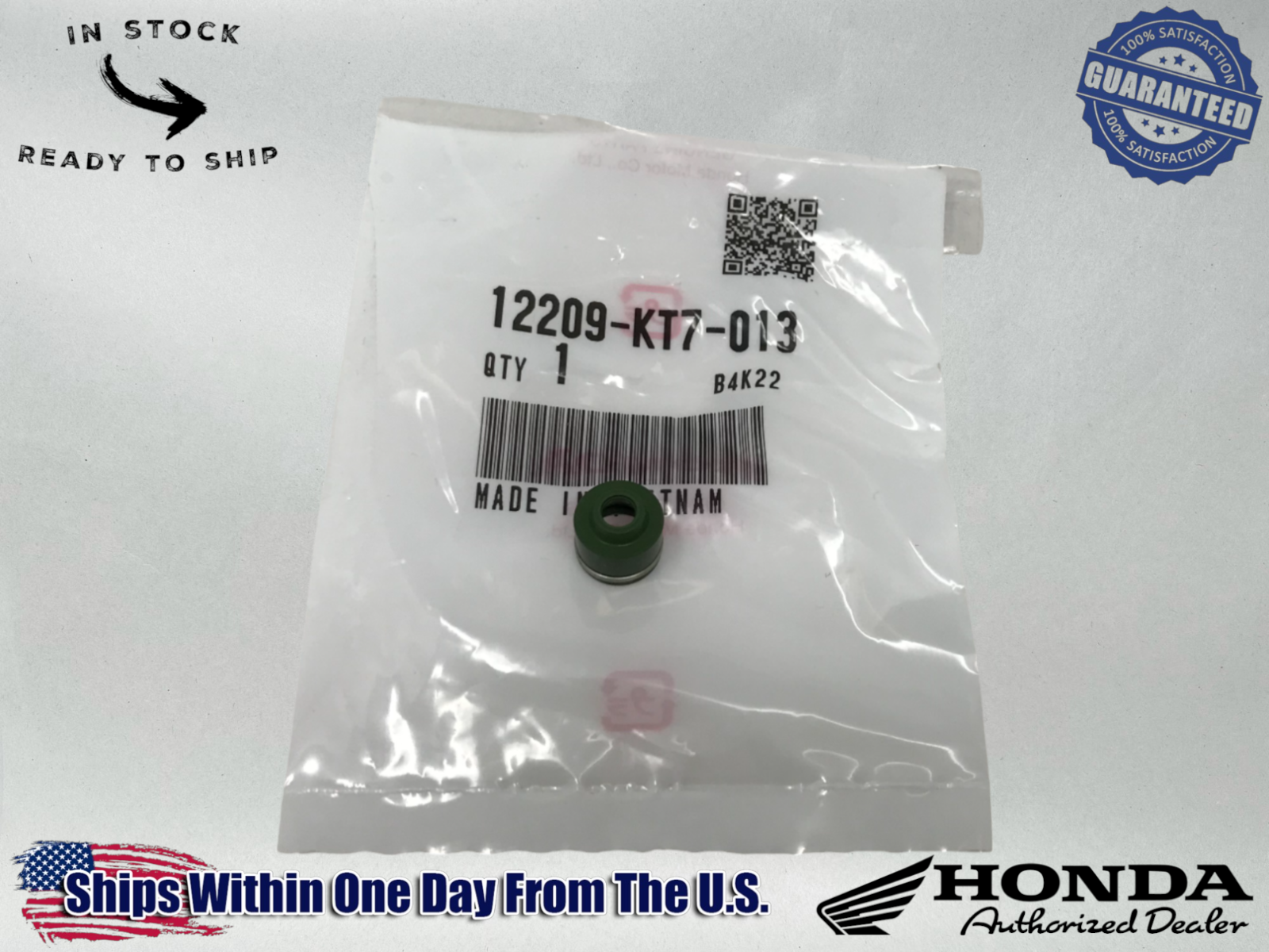 Honda Genuine OEM Authentic Valve Stem Seal EU2000ii GX100RT 12209-KT7-013