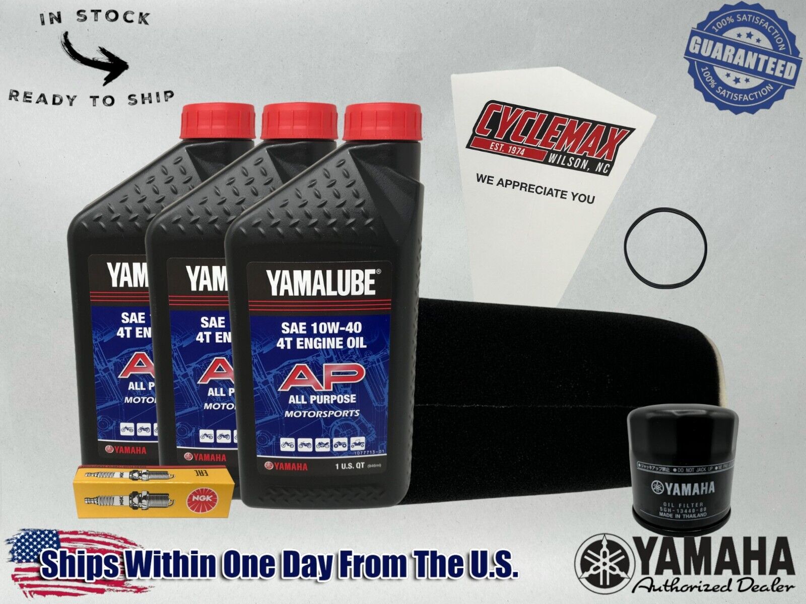 Cyclemax Standard Yamalube Tune-Up Kit fits 1995-2005 Yamaha WOLVERINE 350