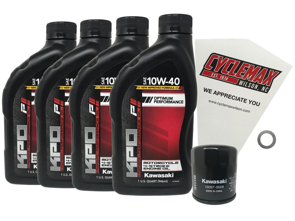 Genuine OEM Kawasaki 2011-2023 W800 Oil Change Kit