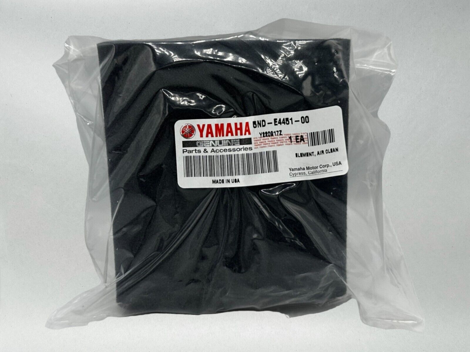 Yamaha Genuine OEM Authentic Air Filter 5ND-E4451-00-00