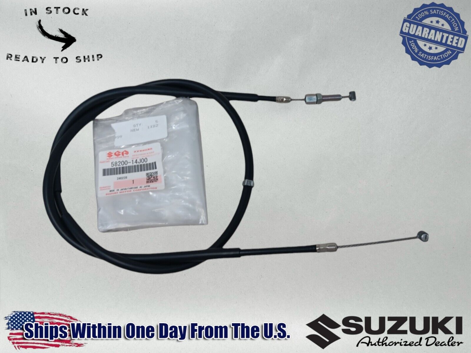 Suzuki OEM 2011 - 2024 Gsxr Gsx-R 600 750Clutch Cable Assembly 58200-14J00