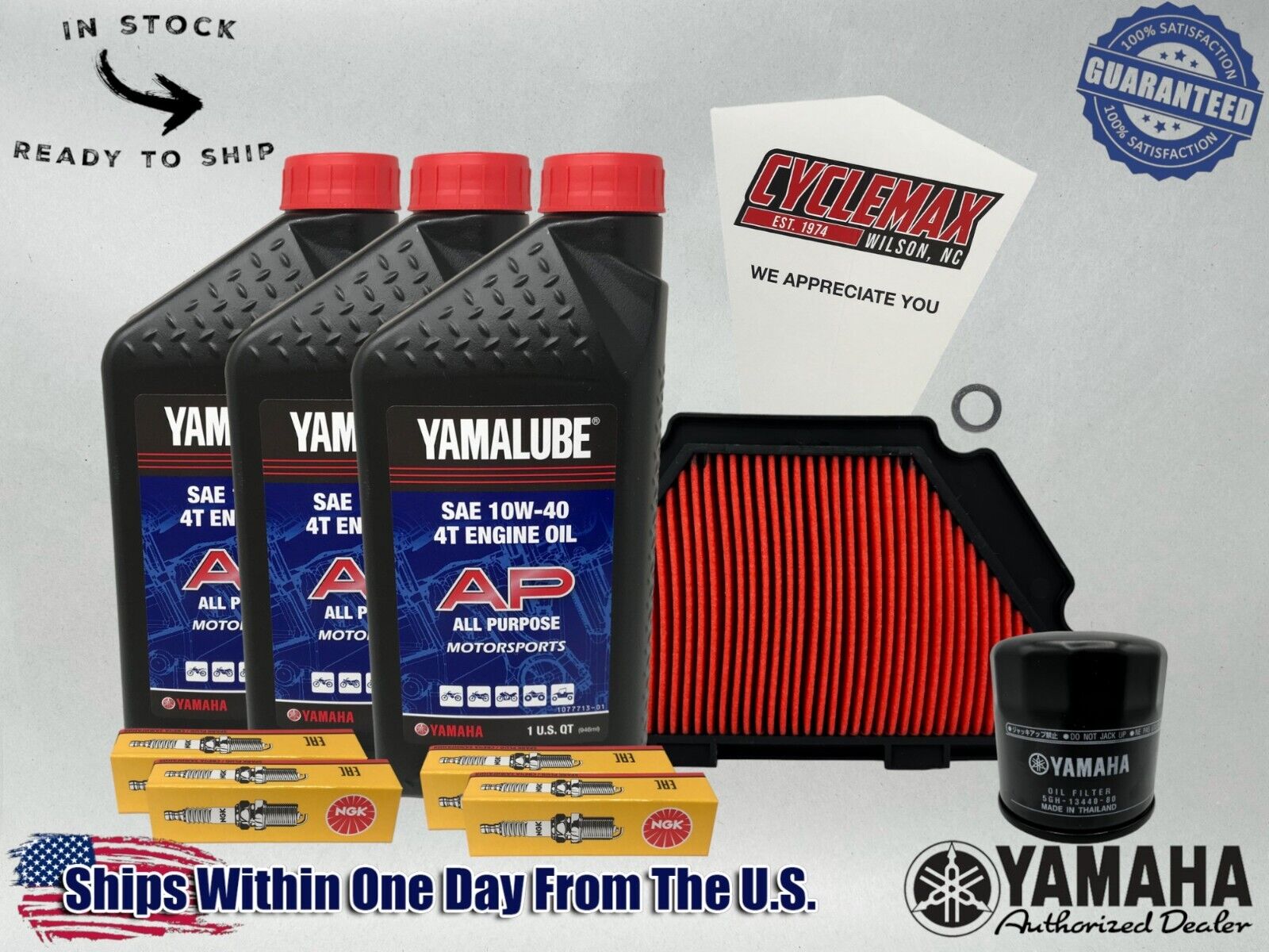 Cyclemax Standard Yamalube Tune-Up Kit fits 2009-2017 Yamaha FZ6R