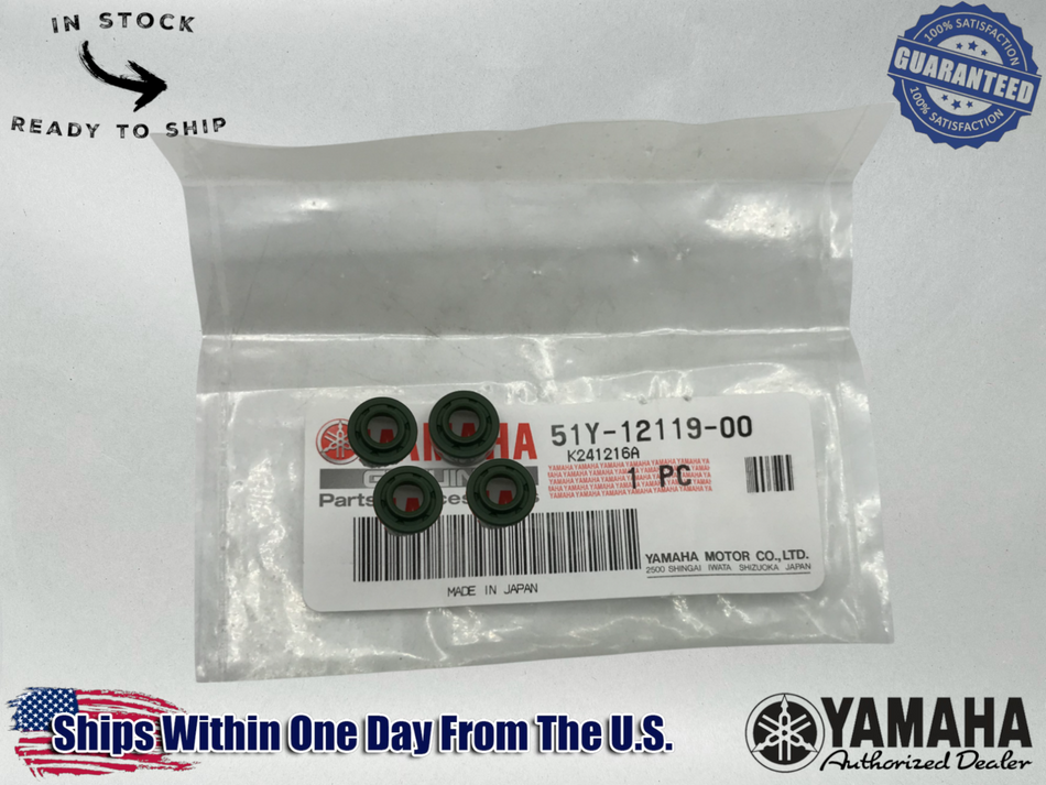 Yamaha OEM 2010-24 YZ450F YZ 450F FX VALVE STEM SEALS(4) 51Y-12119-00-00