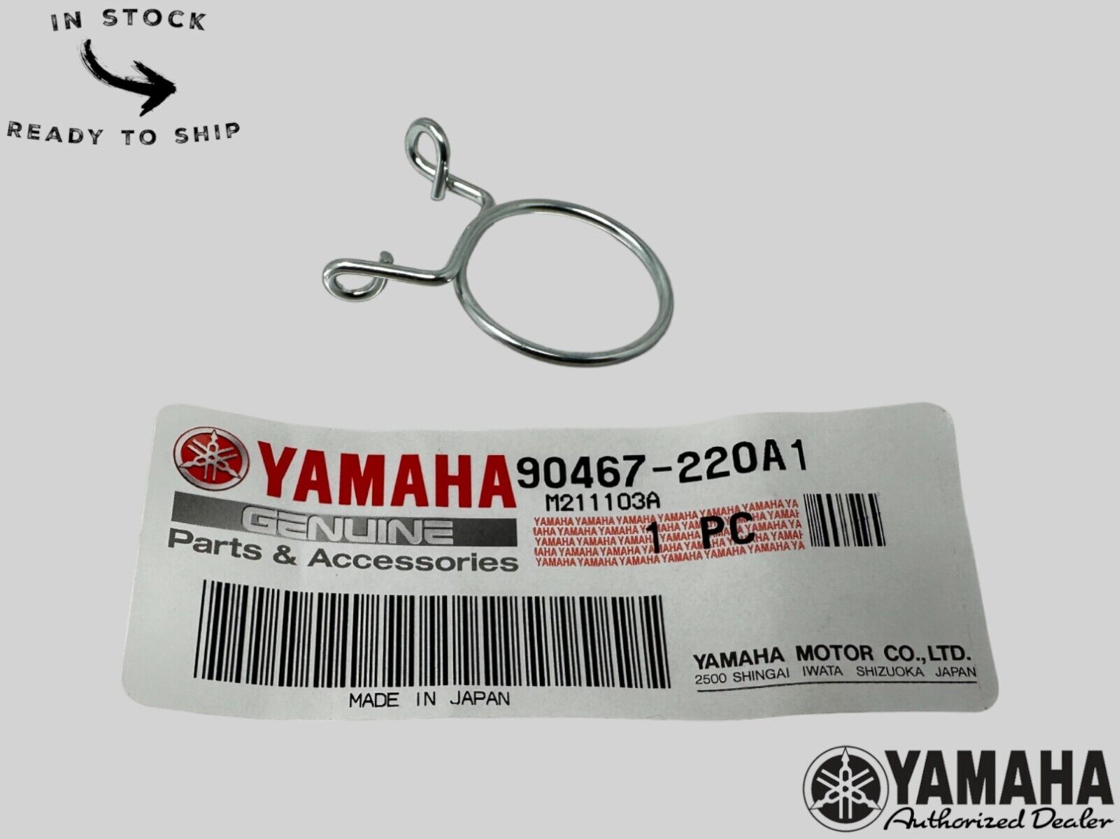 Yamaha Genuine OEM Authentic Clip 90467-220A1-00