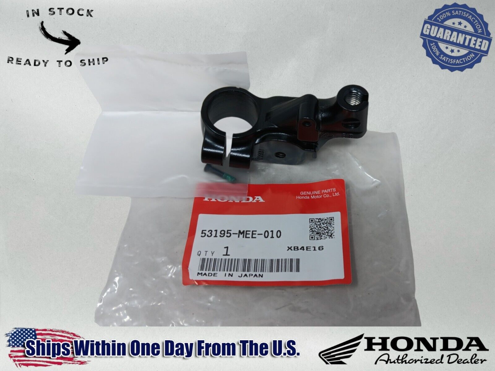 Honda Genuine OEM Authentic Clutch Lever Bracket  53195-MEE-010