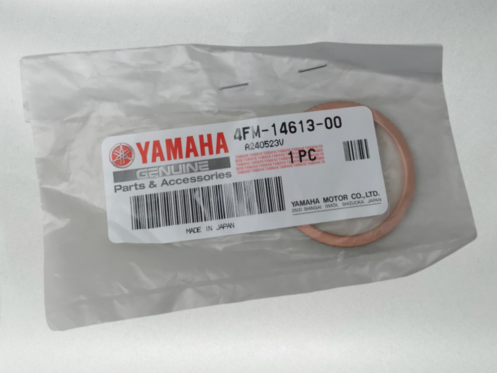 4 Yamaha Genuine OEM Authentic Exhaust Gaskets 4FM-14613-00-00