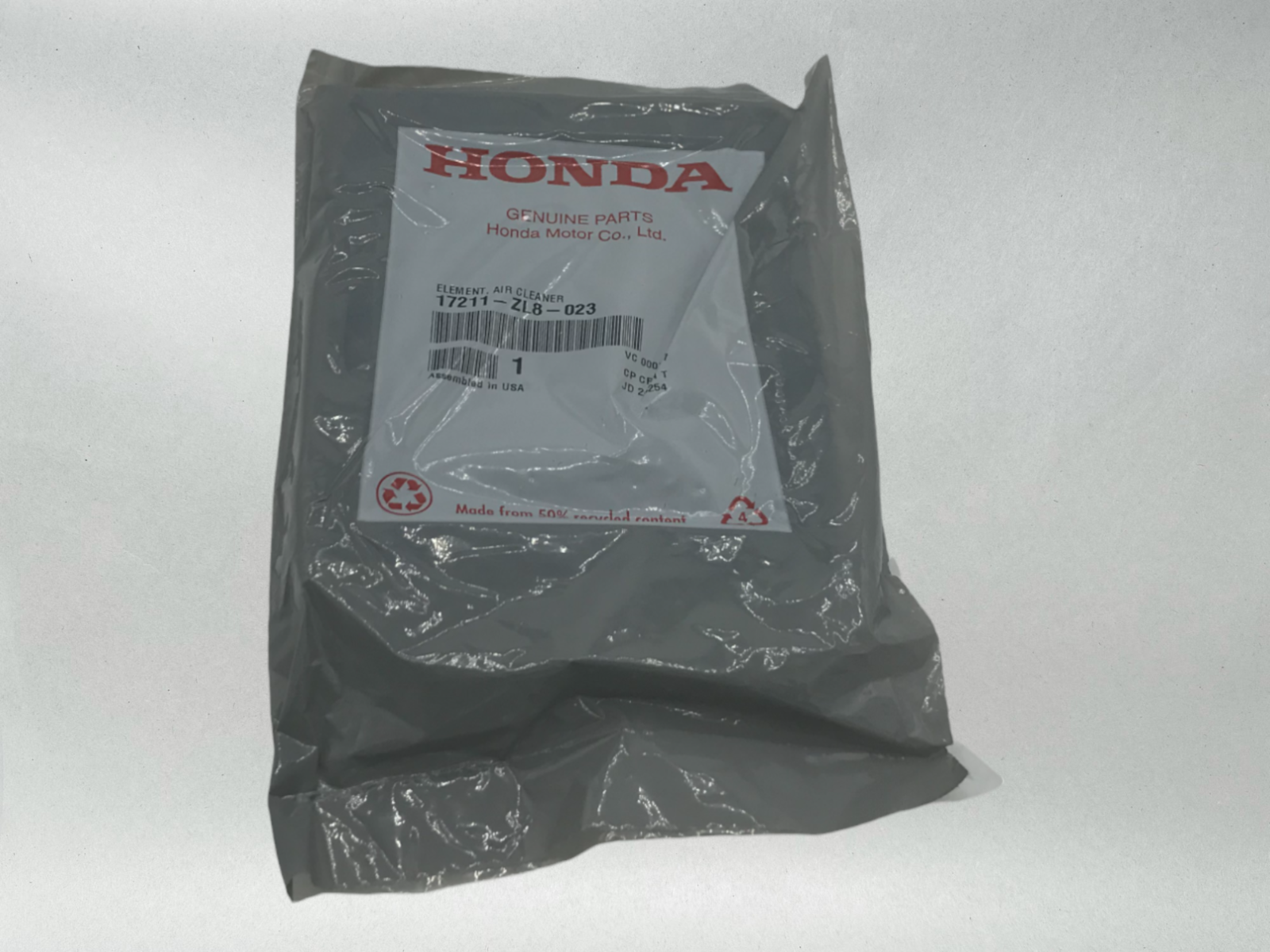 Honda OEM AIR FILTER ELEMENT 17211-ZL8-023