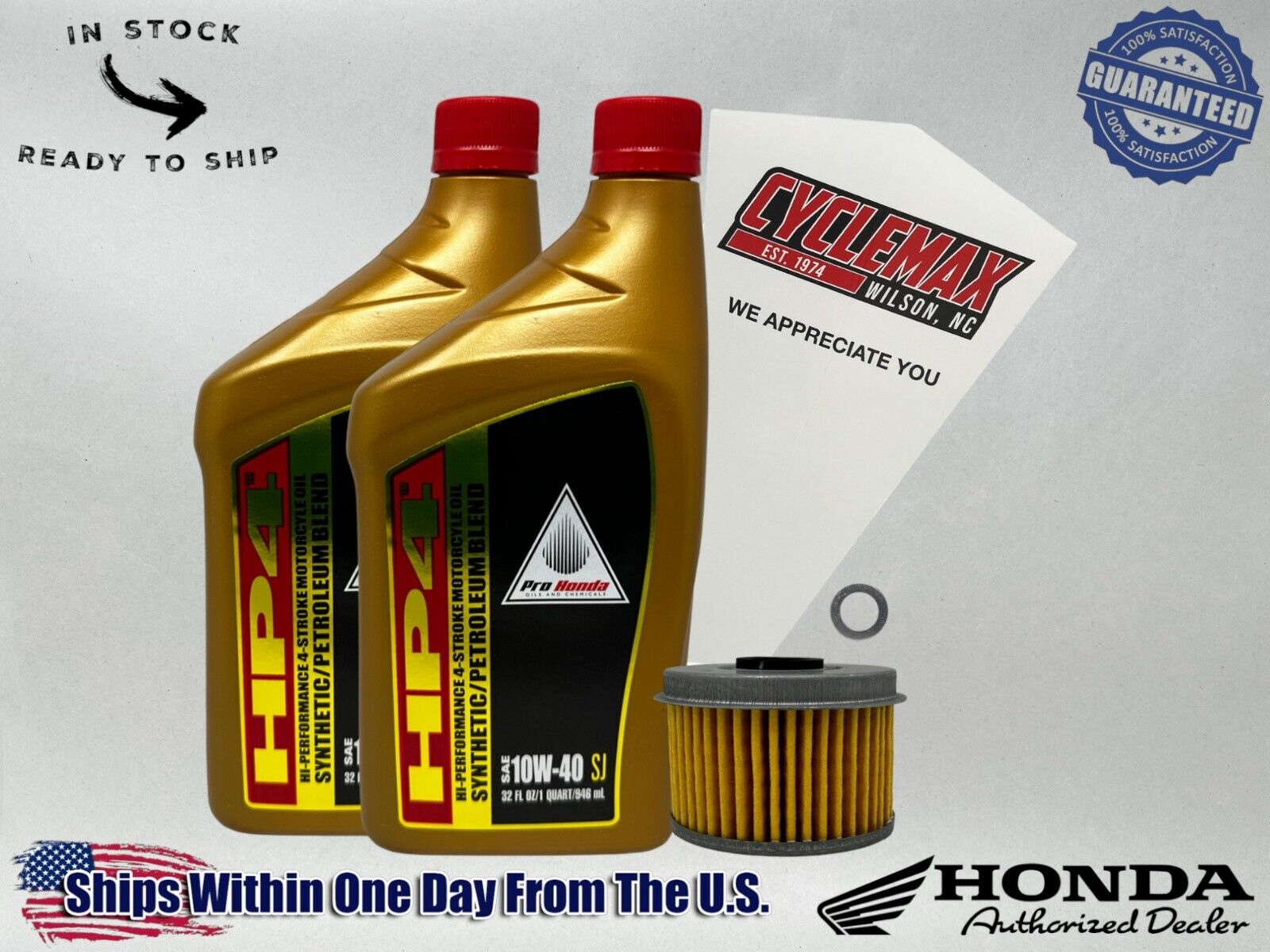 Cyclemax Semi Synthetic Oil Change Kit fits 2017-2021 Honda Rebel 300 CMX300