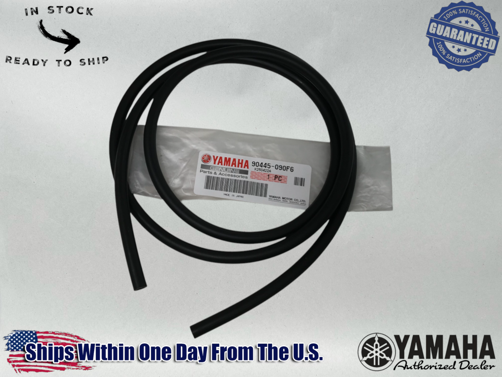 Yamaha Genuine OEM Authentic Replacement Fuel/Oil Hose 5ft 90445-090F6-00
