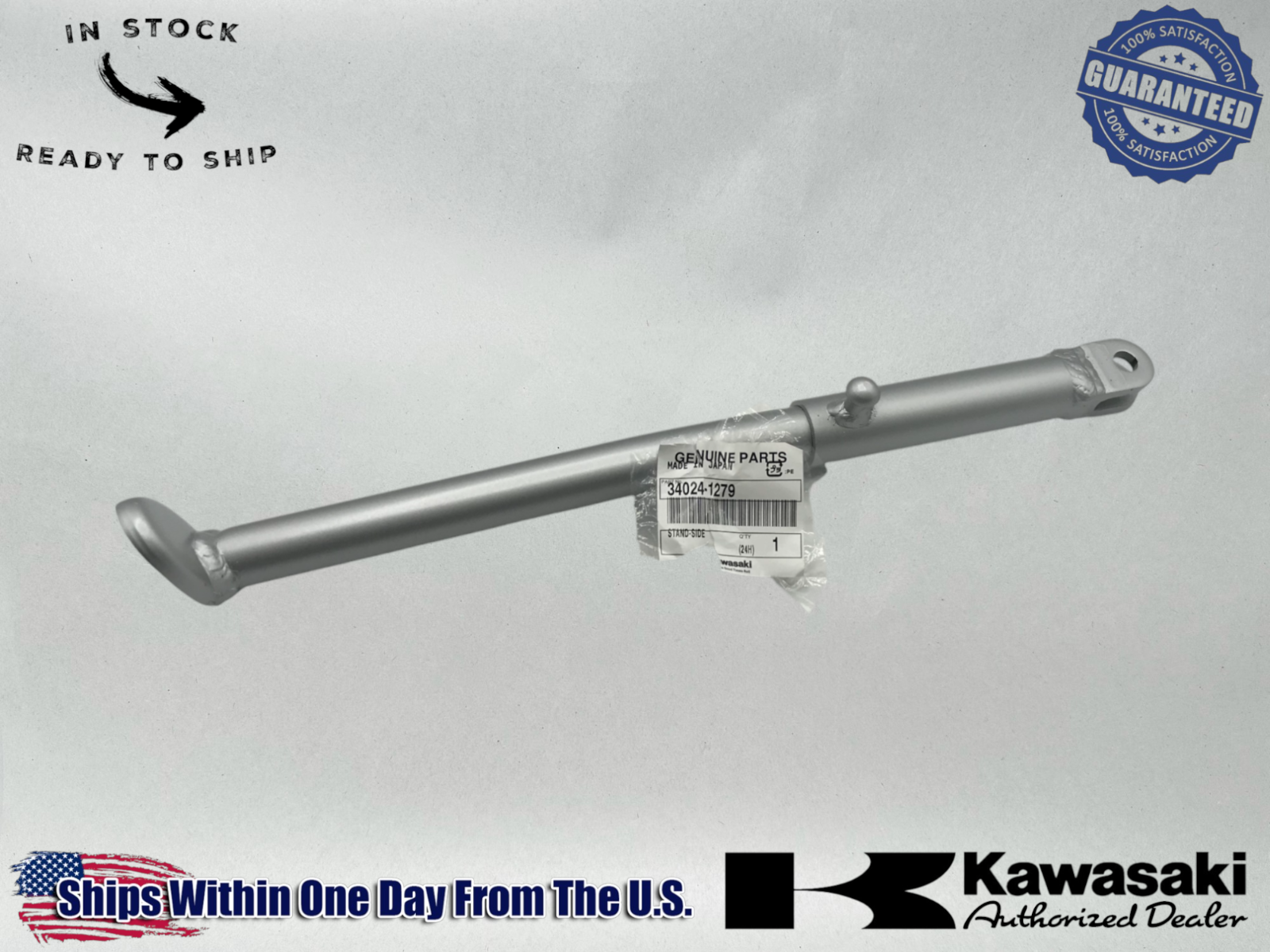 Kawasaki OEM 1991-06 KDX200 220 250 SIDE STAND KDX 220R 200 250 34024-1279