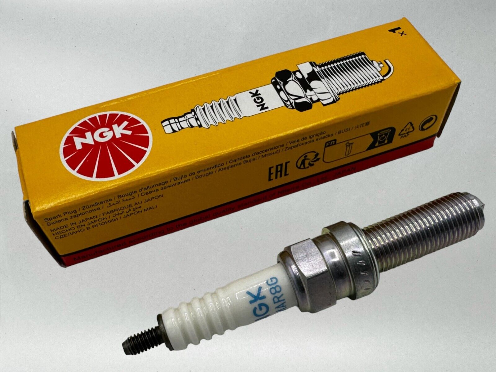 NGK Genuine OEM Authentic Spark Plugs LMAR8G - 4 PACK