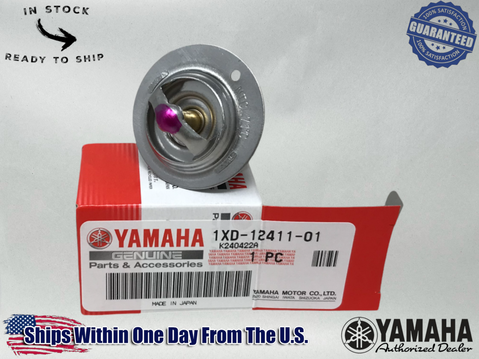 Yamaha Genuine OEM Authentic Thermostat 1XD-12411-01-00