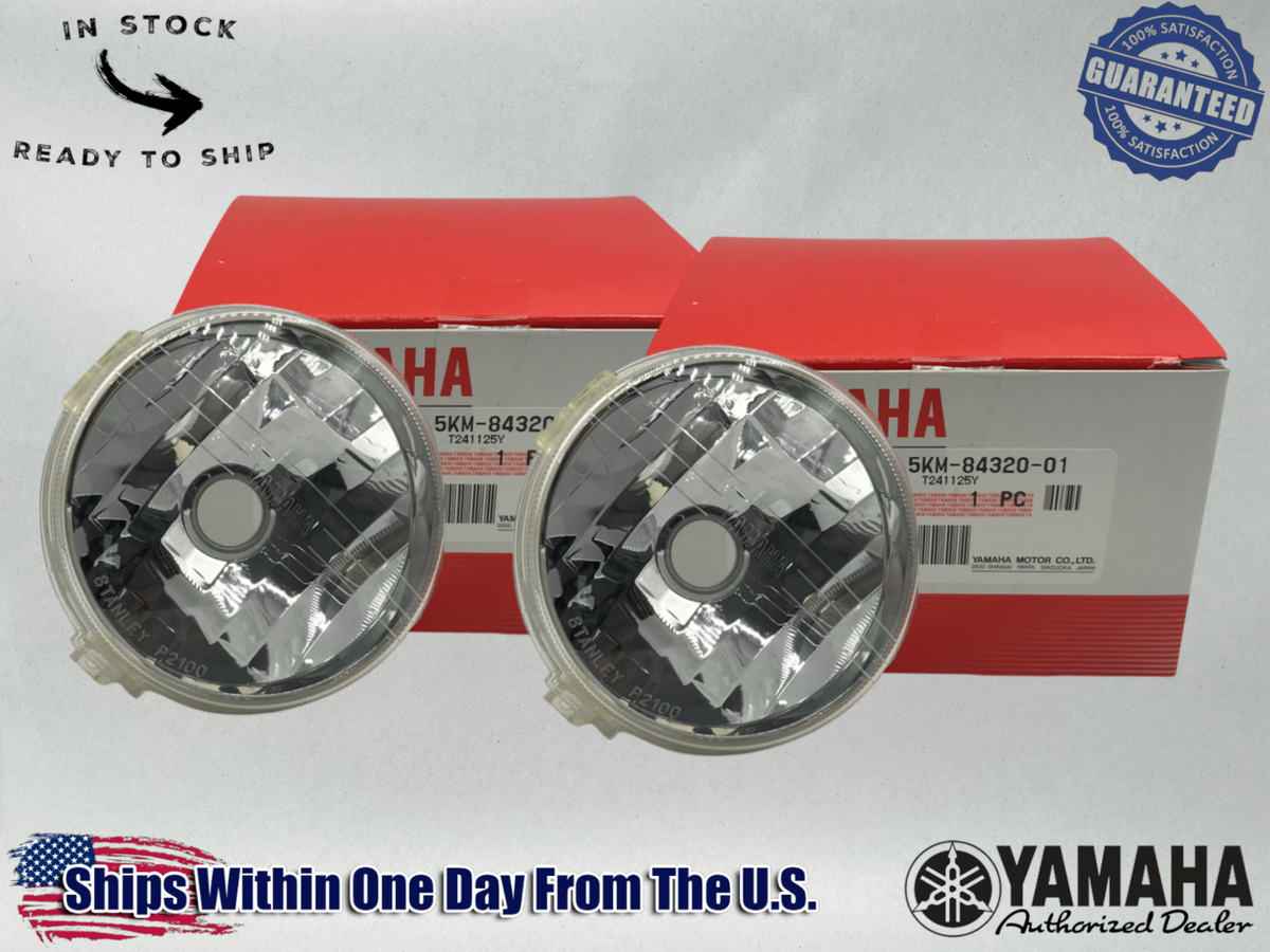 2 Yamaha Genuine OEM Authentic Banshee 350 Headlights 5KM-84320-01