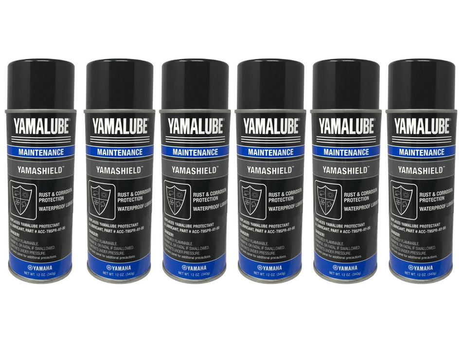 Yamaha Genuine OEM Yamalube 12 Oz. Yamashield Can ACC-YAMSH-LD-00 - 6 Pack