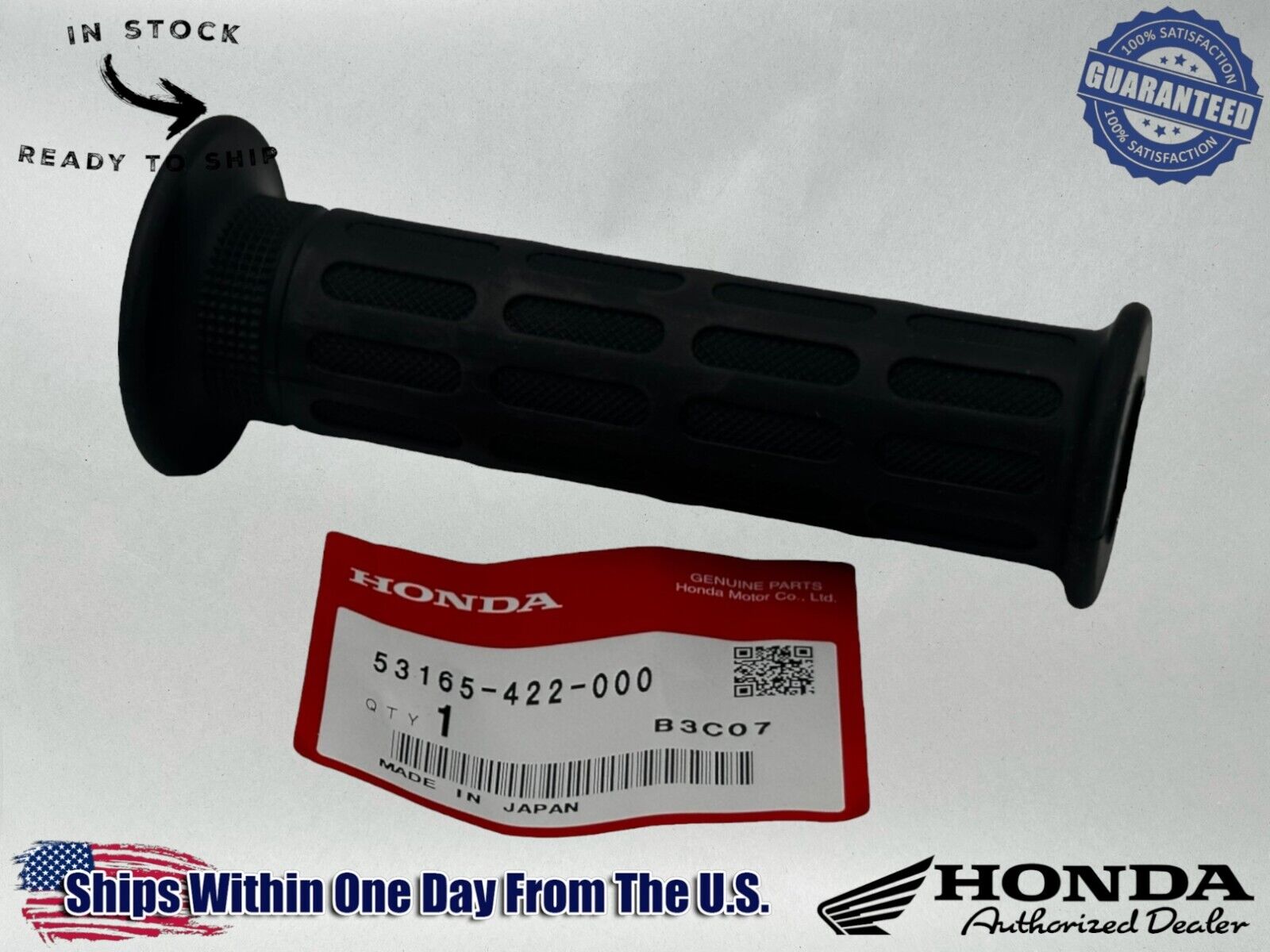 Honda Genuine OEM Authentic Handle Grip Right 53165-422-000