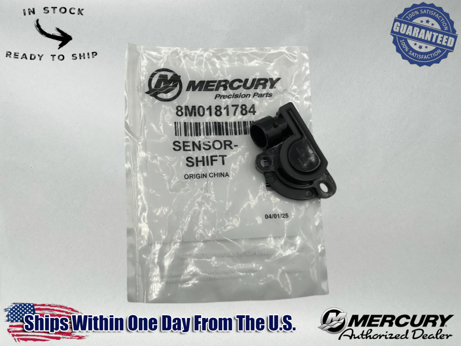 Mercury Genuine OEM Authentic Shift Position Sensor 8M0181784