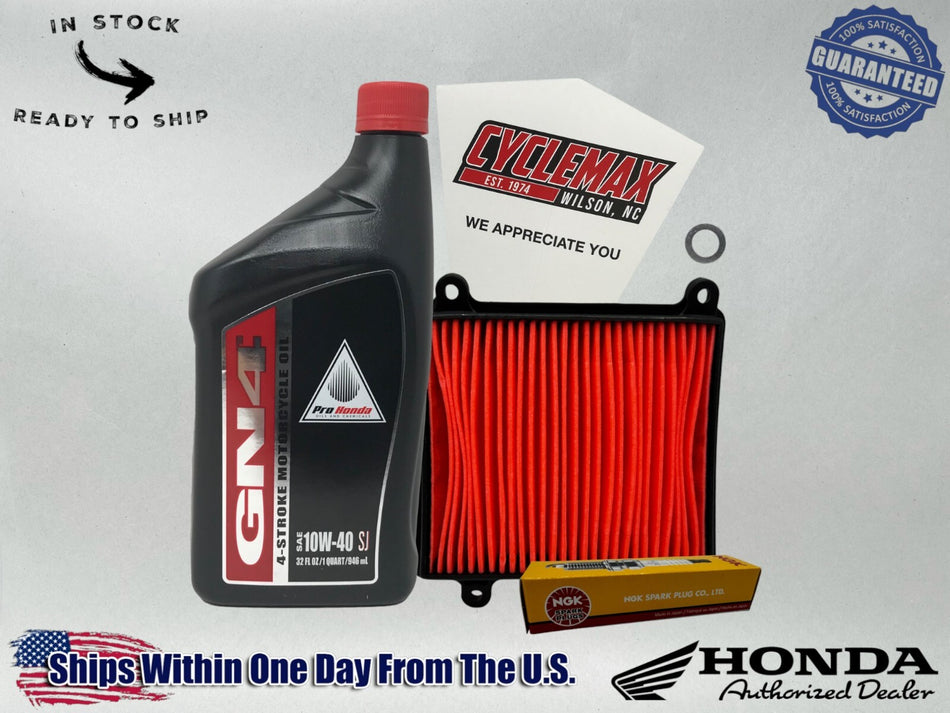 Standard 10W-40 Tune Up Kit fits 2023-2025 Honda XR150L with Spark Plug