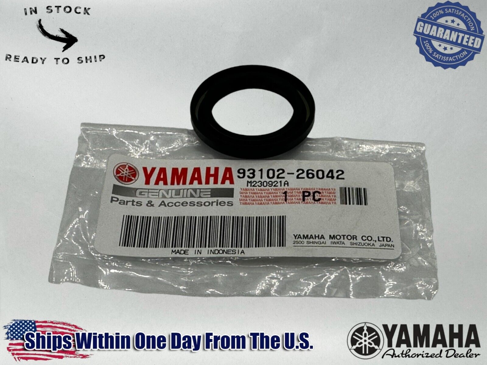 Yamaha Genuine OEM Authentic SD Type Oil Seal 93102-26042-00