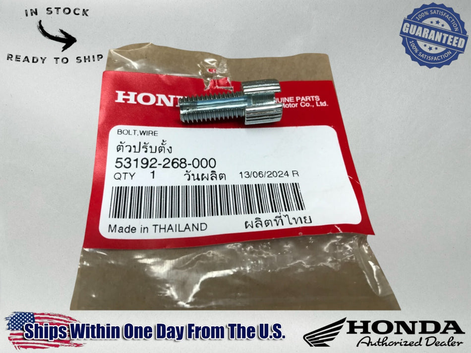 Honda OEM (70-79) CT90 CB100 CL100 SL100 Cable Adjuster Bolt 53192-268-000