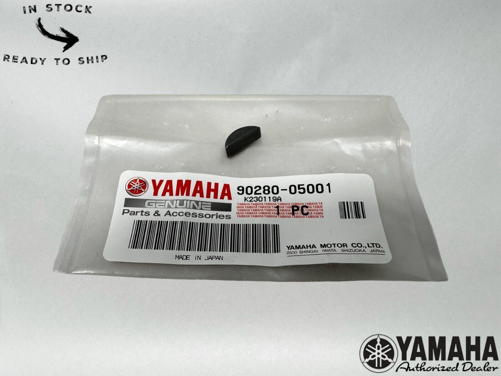 Yamaha Genuine OEM Woodruff Key 90280-05001-00