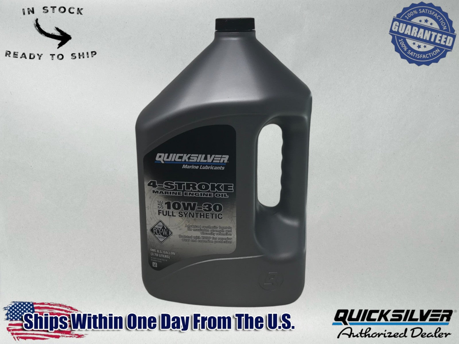 Mercury Genuine OEM Authentic 10W30 Full Synthetic Oil 4 Stroke 1 Gal. 8M0175781