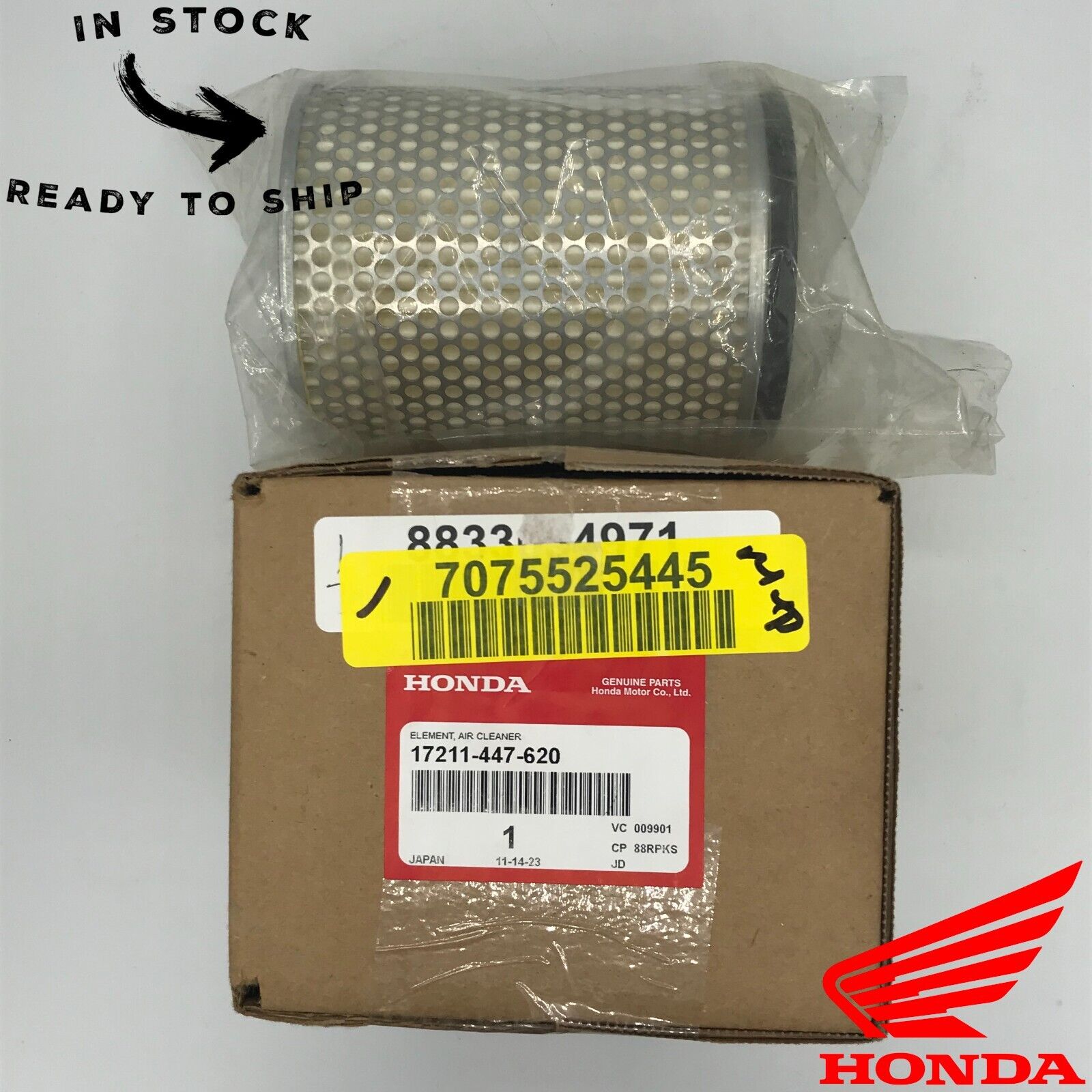 Genuine OEM Honda Air Filter Element 17211-447-620