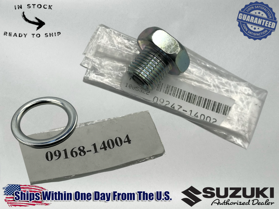 Suzuki Oil Drain Bolt & Gasket Seal magnet oem gs1150 gs700 gs650 gsx1100 katana