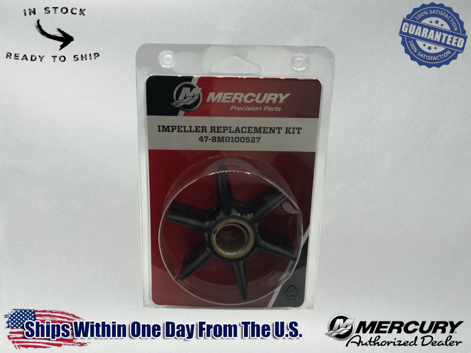 Mercury OEM Mercruiser Water Pump Impeller Repair Kit 47-43026K06-8M0100527