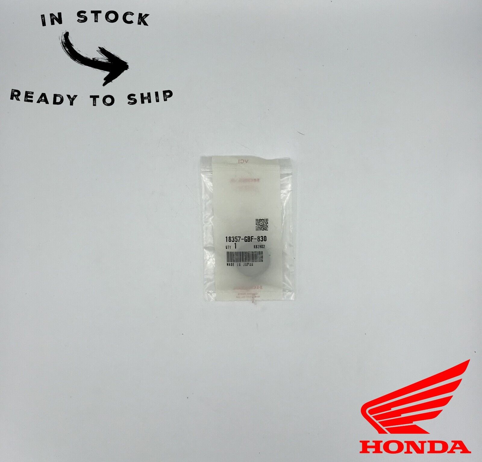 Genuine OEM Honda Exhaust Pipe Gasket Seal 18357-GBF-830