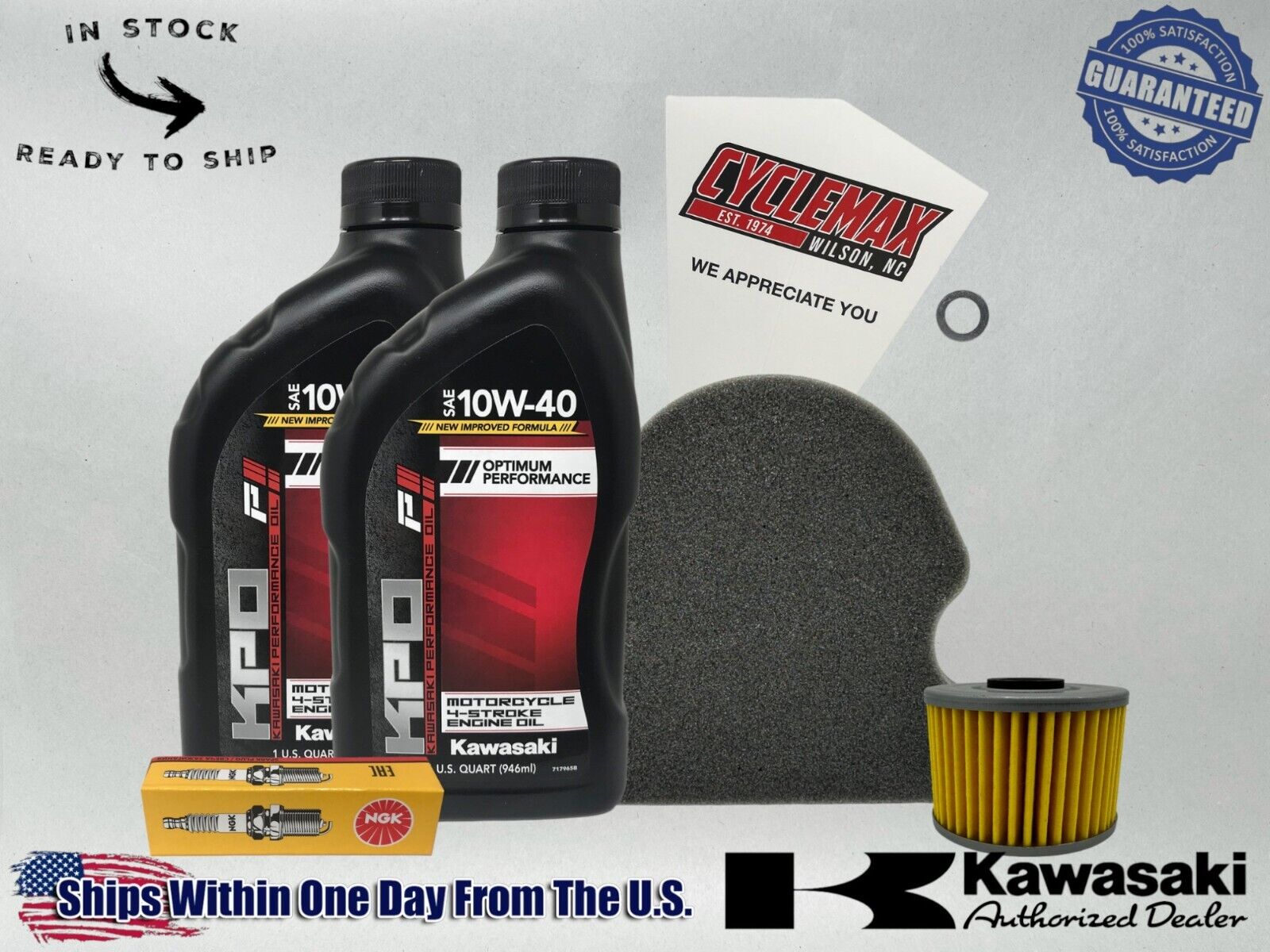 Cyclemax Standard KPO Tune-Up Kit fits 2002-2024 Kawasaki KLX110