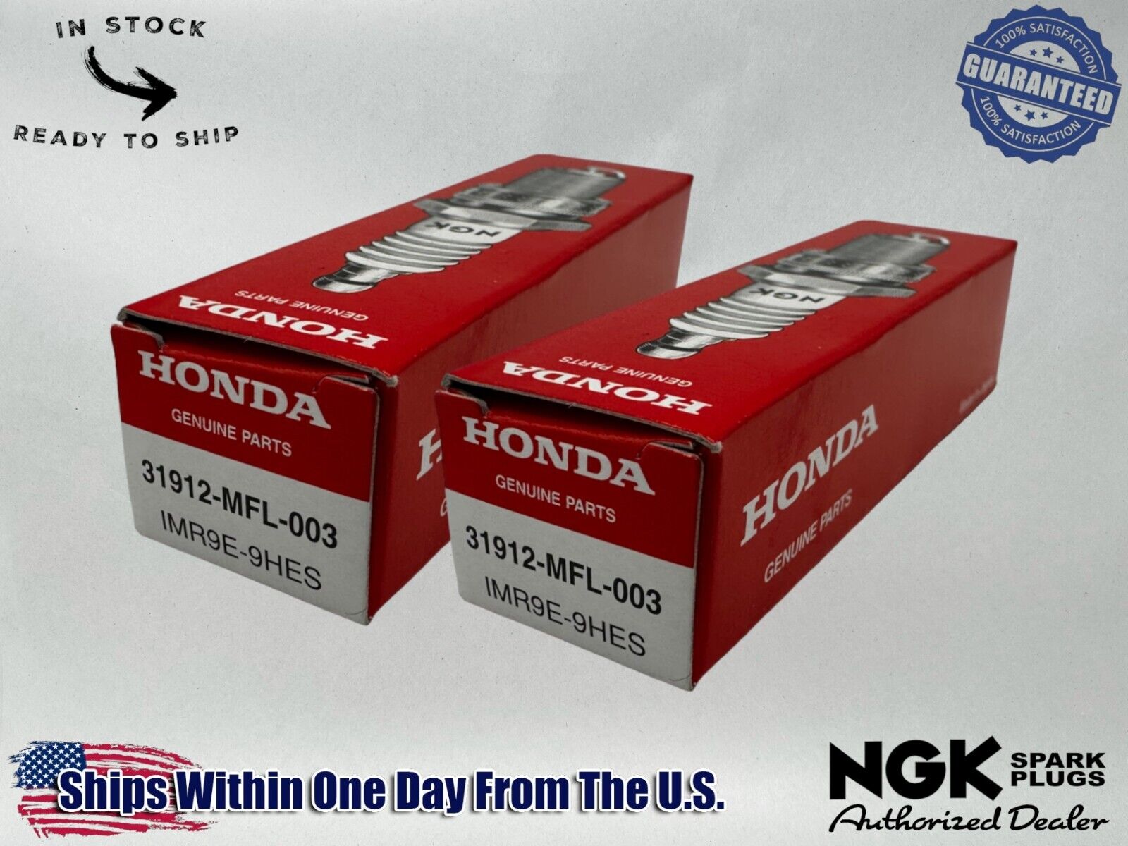 NGK Genuine OEM Authentic Spark Plugs IMR9E-9HES - 2 PACK