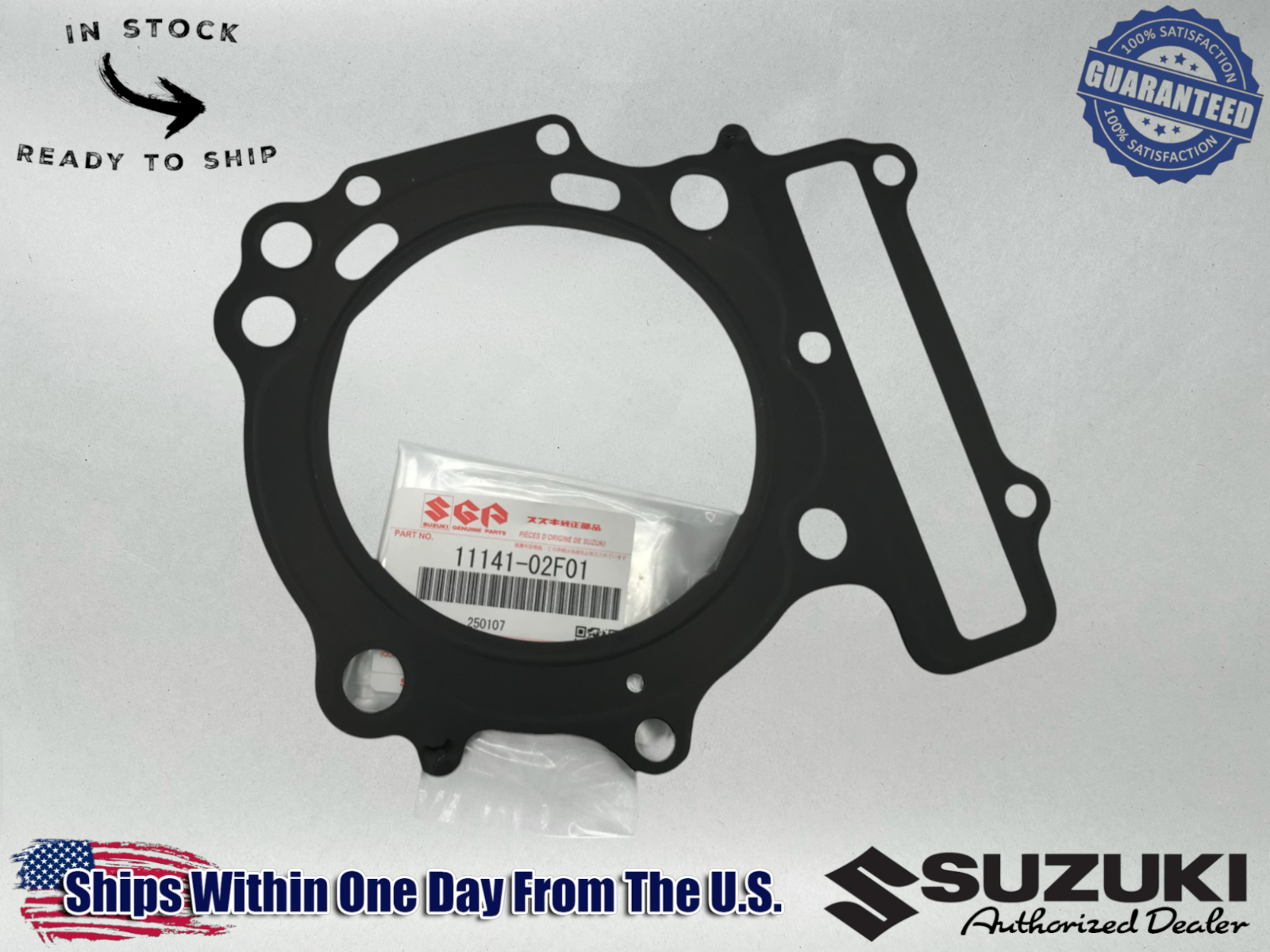 Suzuki Genuine OEM Authentic CYLINDER HEAD GASKET  11141-02F01
