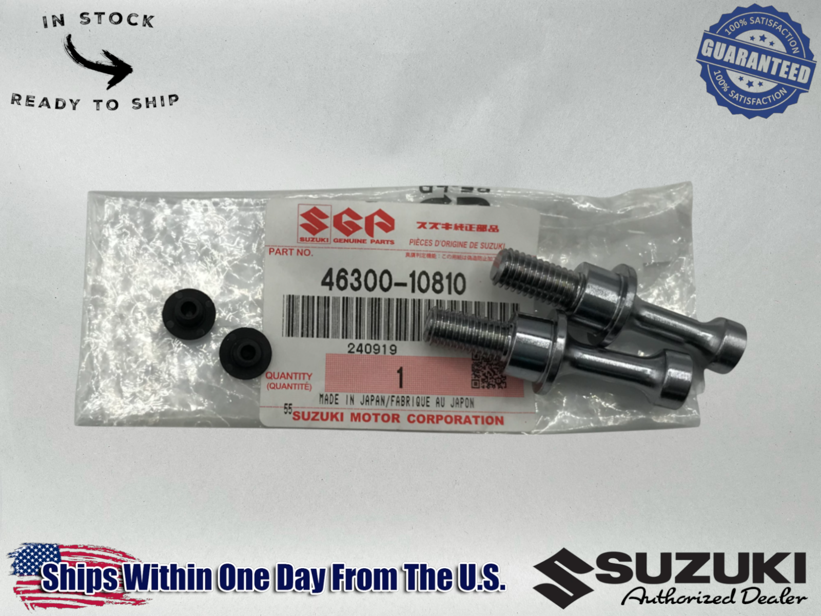 Suzuki Genuine OEM 2022-24 HAYABUSA GSX1300R REAR LUGGAGE HOOKS SET 46300-10810
