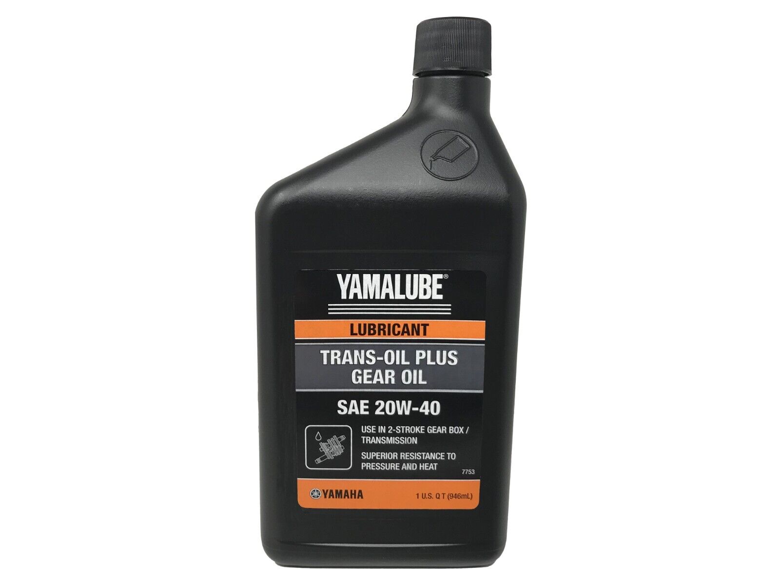 Yamaha Genuine OEM Trans-Oil Plus Gear Oil 20W-40 ACC-TRANS-PL-US - 1 Quart